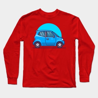 Car Cartoon Illustration Long Sleeve T-Shirt